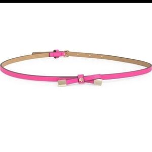 Kate Spade Pink and Gold Bow Belt